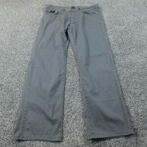 Hugo Boss Pants Mens 36X30 Gray Denim Jeans Texas Five Pocket Stretch Straight